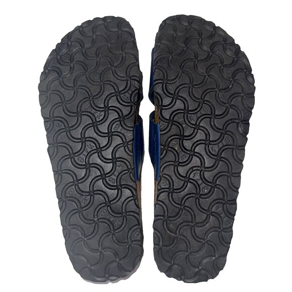 Birki Birkenstock Blue Siena X Strap Criss Cross Sandals Women Sz 8/ 39 NARROW - Picture 10 of 10